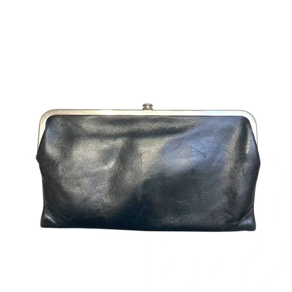 Hobo black leather clutch wallet - Picture 2 of 8